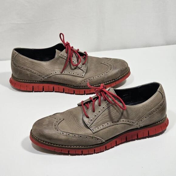 The Lisbon Walker Sint Maarten Brown / Red Mens Size EU 44 US 10 Hand Made Shoes main image 7